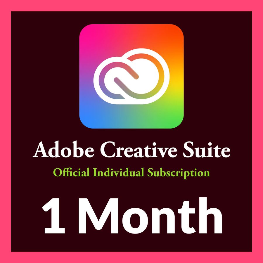 Adobe Creative Cloud All Apps 1 Month Individual Redeem Code — Adobe · Sakane Tech