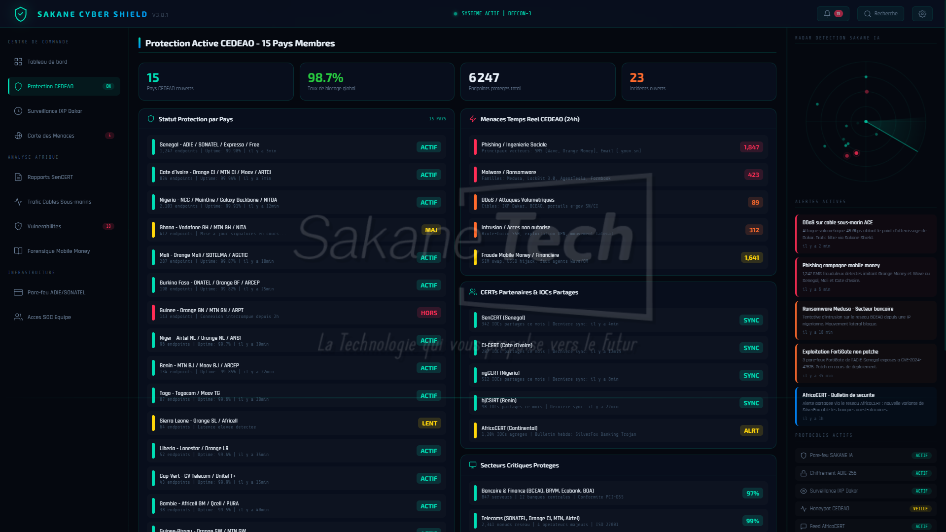 Logiciel Sakane Cyber Shield (Logiciel Cyber défense) - Licence Annuelle — Sakane Tech · Sakane Tech