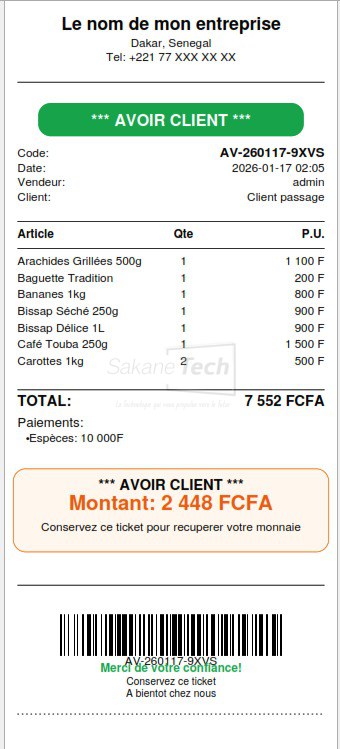 Logiciel SAMA Supermarché  avec IA - Licence à vie — Sakane Tech · Sakane Tech