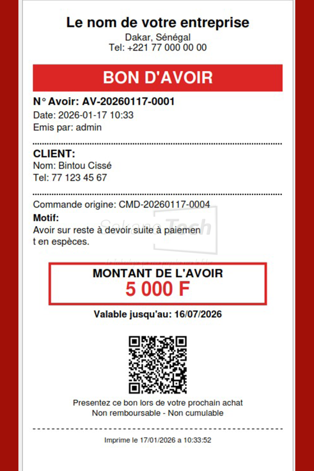 Logiciel SAMA Fast-Food avec IA - Licence à vie — Sakane Tech · Sakane Tech