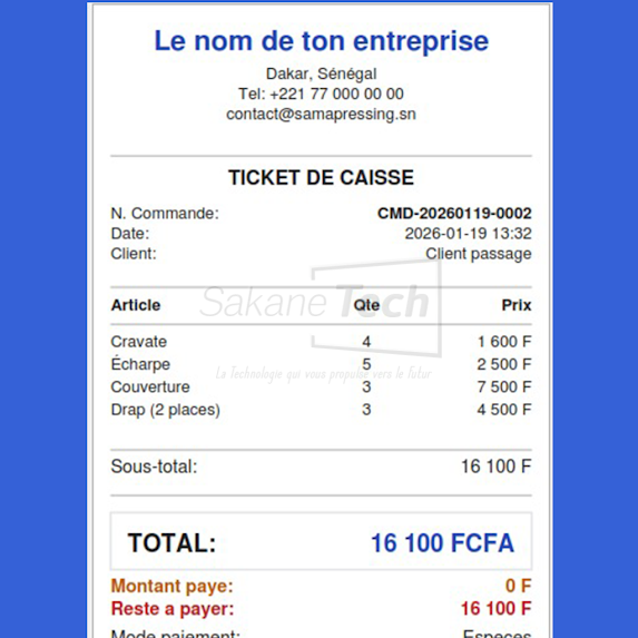 Logiciel SAMA pressing pro avec IA - Licence à vie — Sakane Tech · Sakane Tech